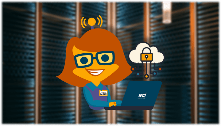 coach maci working in server room