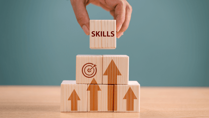 building blocks that say skills