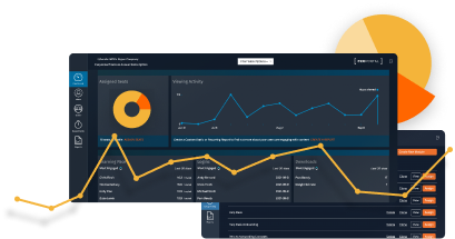 ProPortal image with graph art overlays